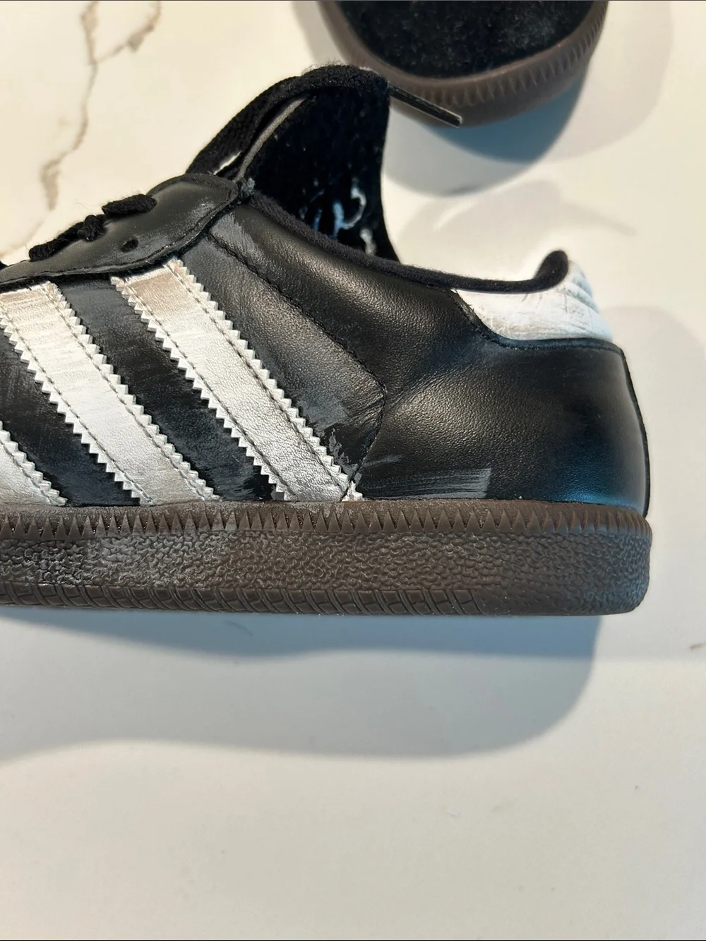 adidas Samba Black with White Stripes Sneakers - perfect treads